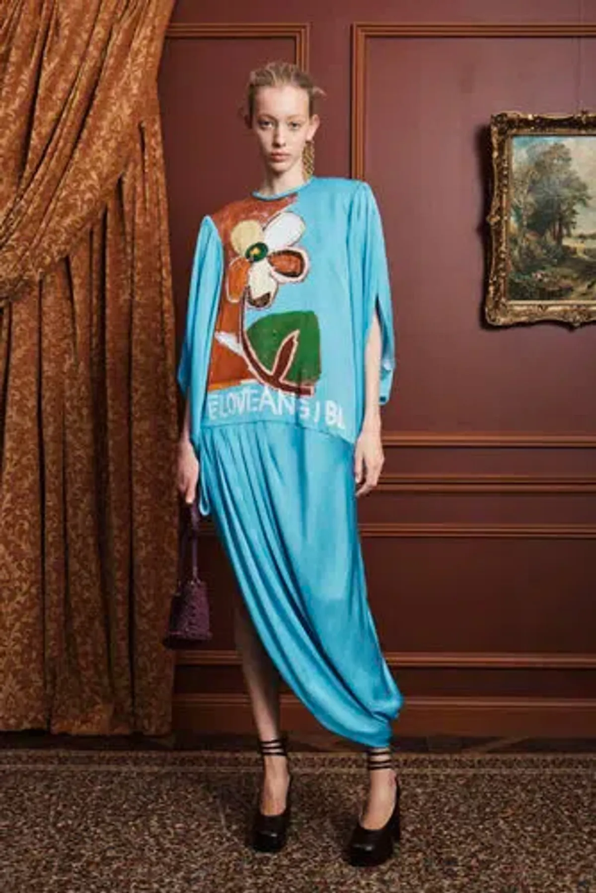 Alémais Lenny Embellished Silk Gown Size 16 for rent on The Volte - main image