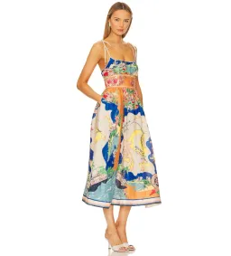 Zimmermann Alight Picnic Midi Dress Size 1 AU 10 for rent on The Volte - image 3