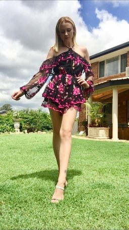 Alice McCall A Girl Like You Playsuit Black Pink Size 8 for rent on The Volte - image 2