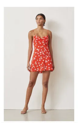 Bec & Bridge Daisy Mini Dress Red Size AU 8  for rent on The Volte - image 1