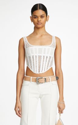 Dion Lee Corded Lace Corset white Size 8 for rent on The Volte - image 5