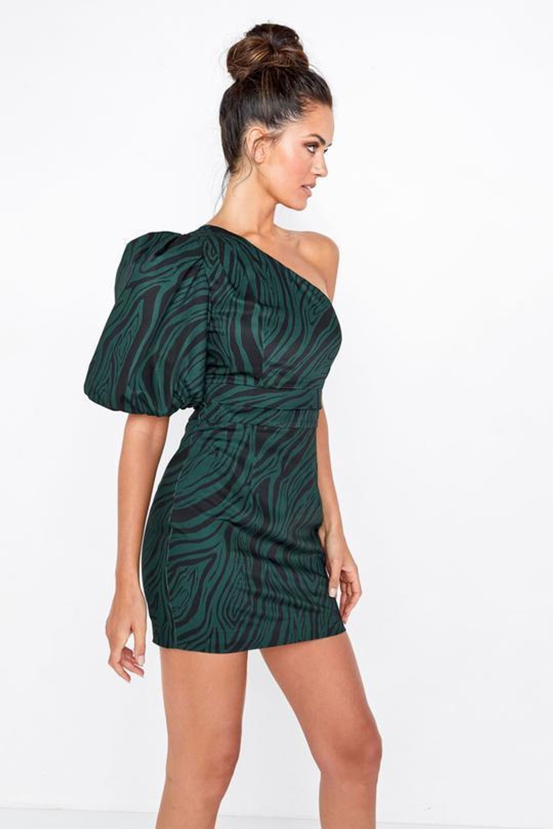 Mossman Dark Paradise Mini Dress green Size 12 for rent on The Volte - main image