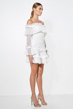 Mossman The Mood Swing Dress white Size 12 for rent on The Volte - image 3