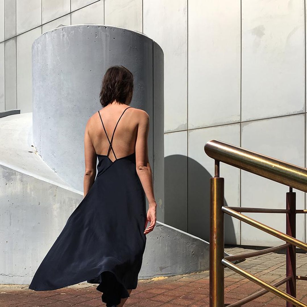 Many Peaks Assembly  Eva Dress Navy Size 12 for rent on The Volte - main image