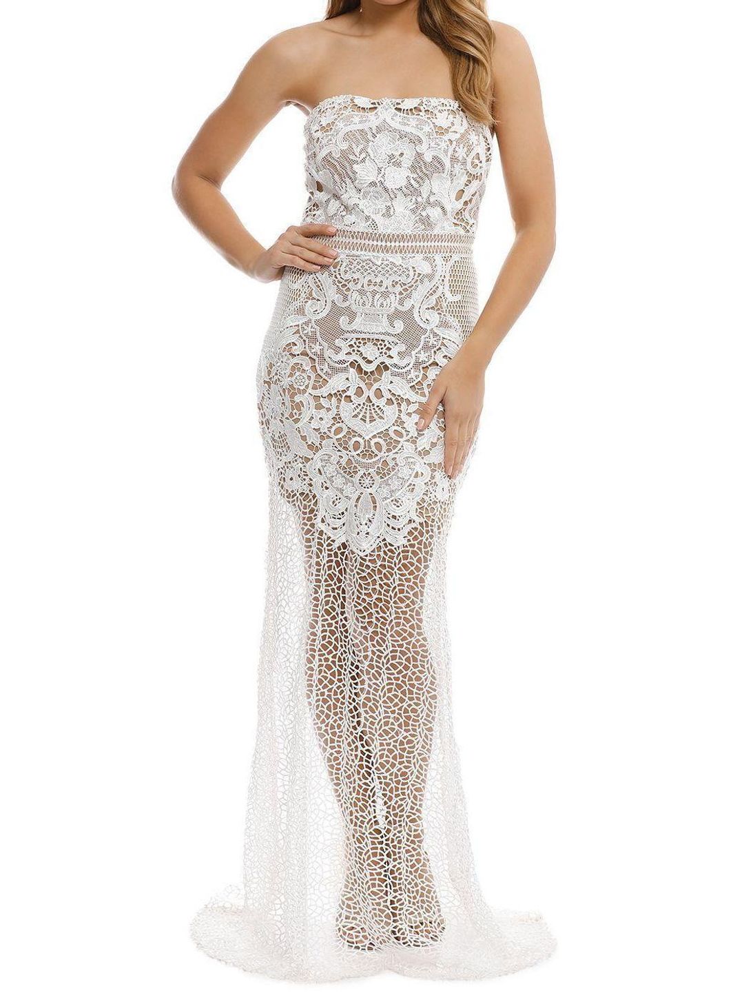 Grace & Hart Adele Gown White Size 10 for rent on The Volte - main image