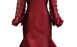 Nicola Finetti Rosalie Red Dress red size 8  for rent on The Volte - image 4