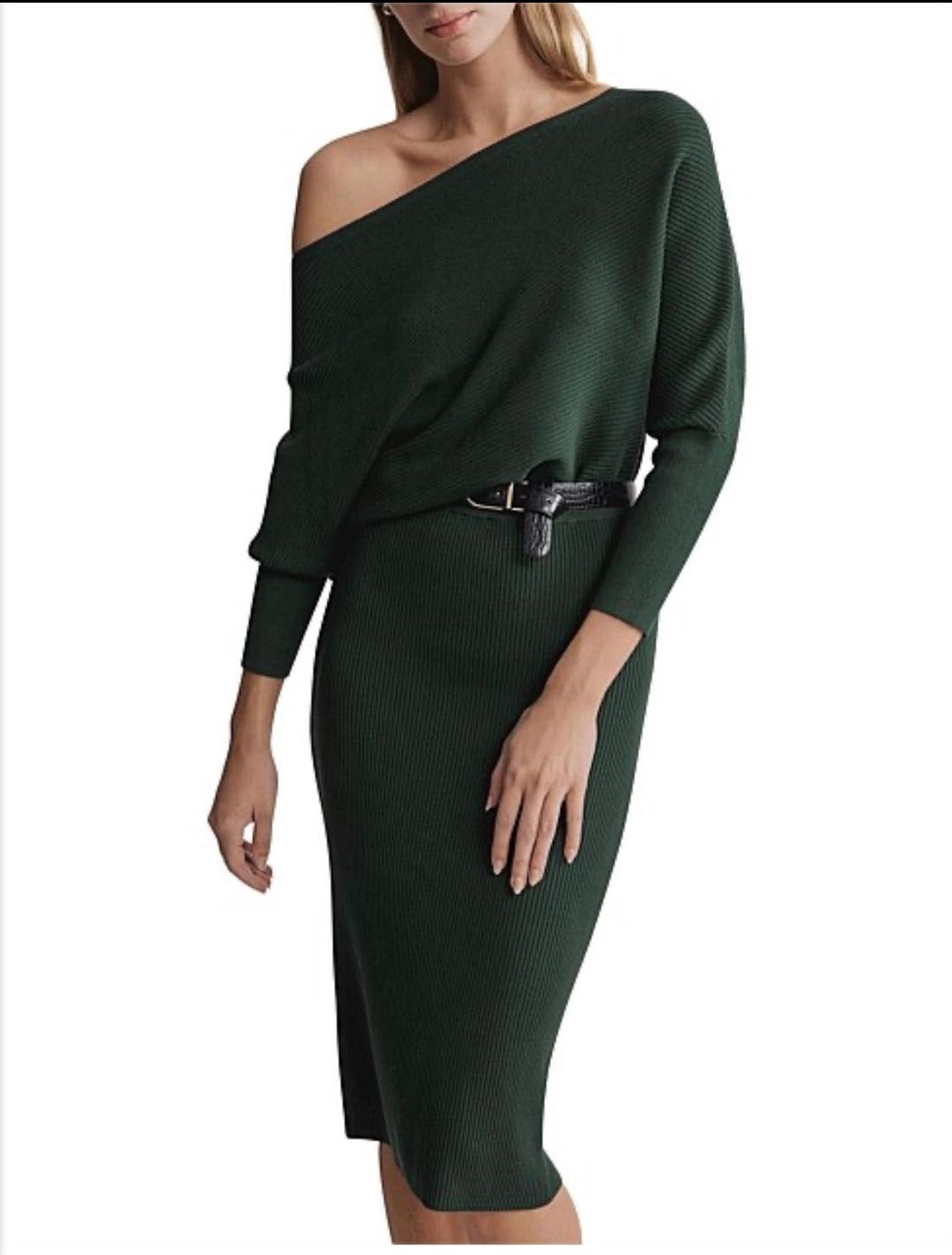 Witchery Off Shoulder Knit Dress size 8 for rent on The Volte - main image