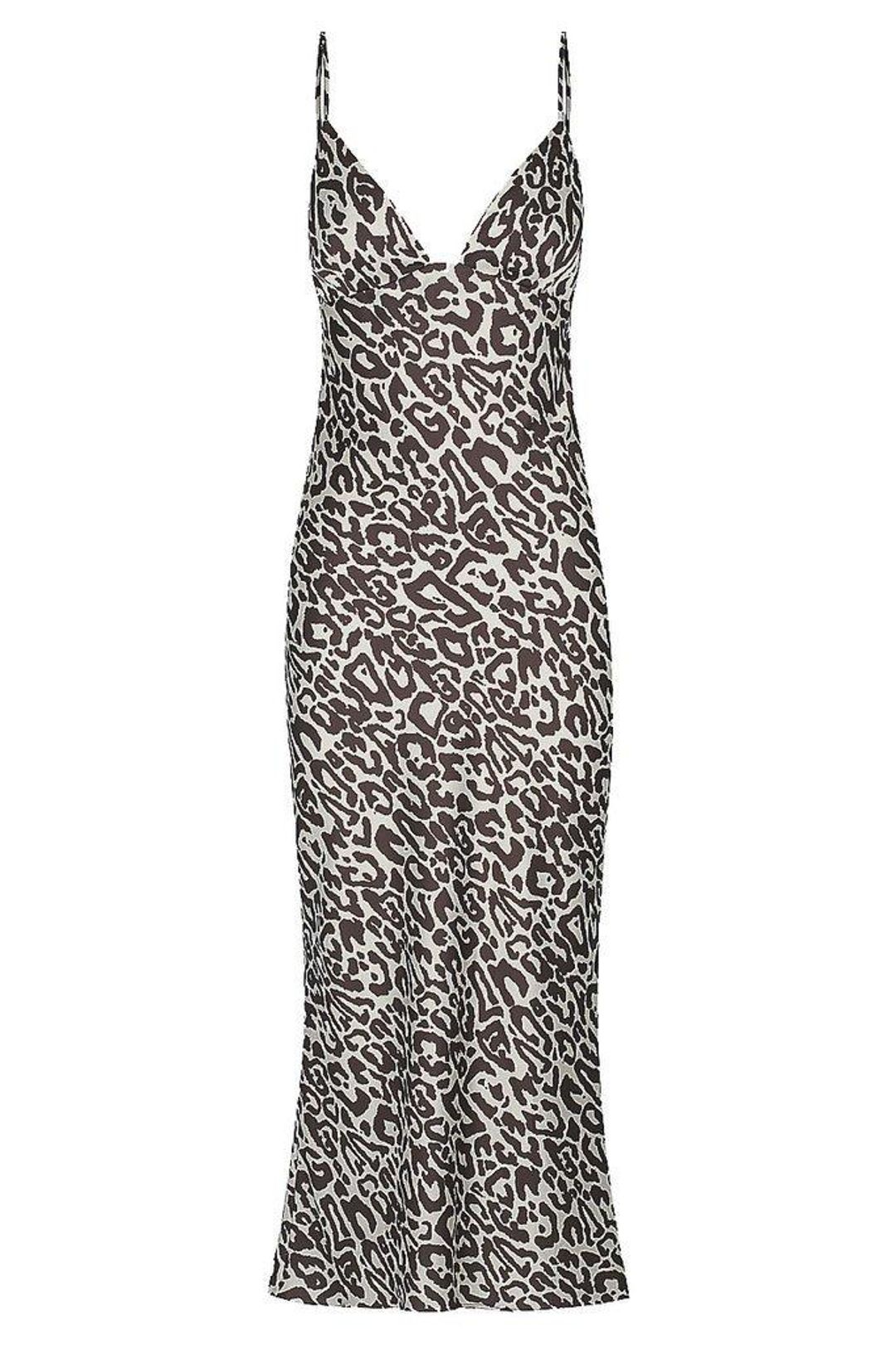 Shona Joy Isabella Bias Midi Dress Leopard 10 for rent on The Volte - main image