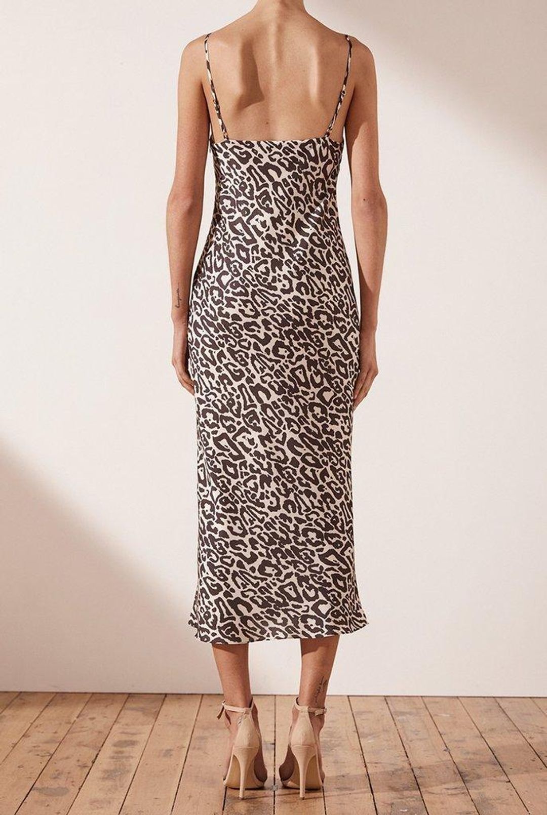 Shona Joy Isabella Bias Midi Dress Leopard 10 for rent on The Volte - main image