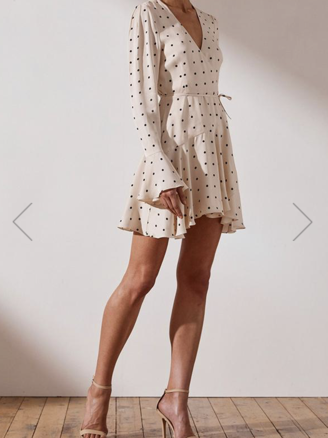 Shona Joy O'Dell Wrap Mini Dress Size 10 for rent on The Volte - main image