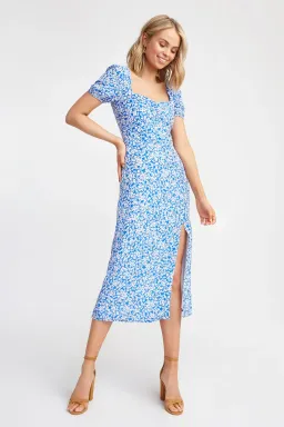 Kookai Iris Midi Dress Print Size 34 for rent on The Volte - image 1