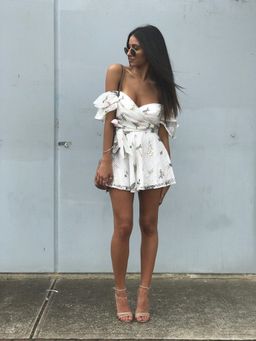 ASILIO | Botanical Crush White Romper | Size 6 | SOLD OUT for rent on The Volte - image 2