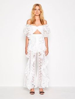 ALICE MCCALL | Dreamboat Top and Seashells Pant in Porcelain White | Size 6 for rent on The Volte - image 5