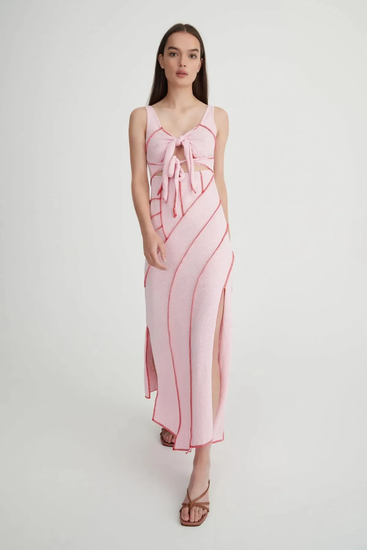 Hansen & Gretel Kehlani Dress Pink Size 6  for rent on The Volte - main image