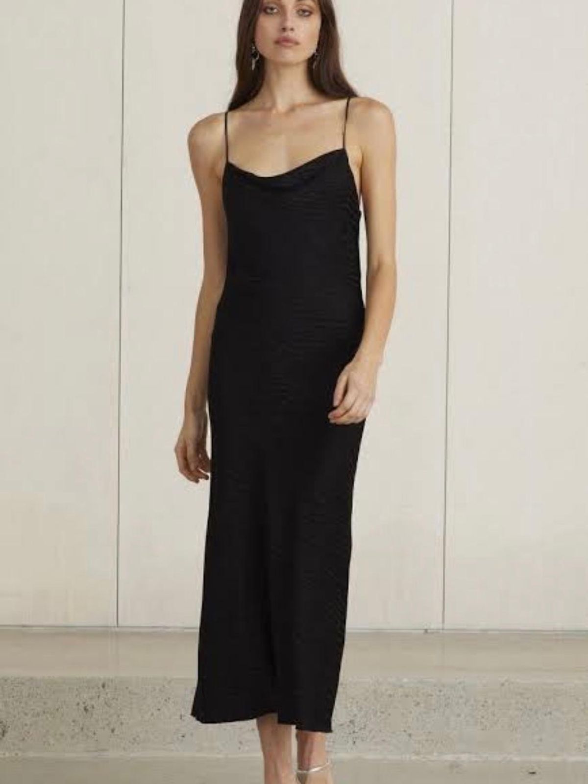 Bec & Bridge Kat Cowl Dress black size 10 for rent on The Volte - main image