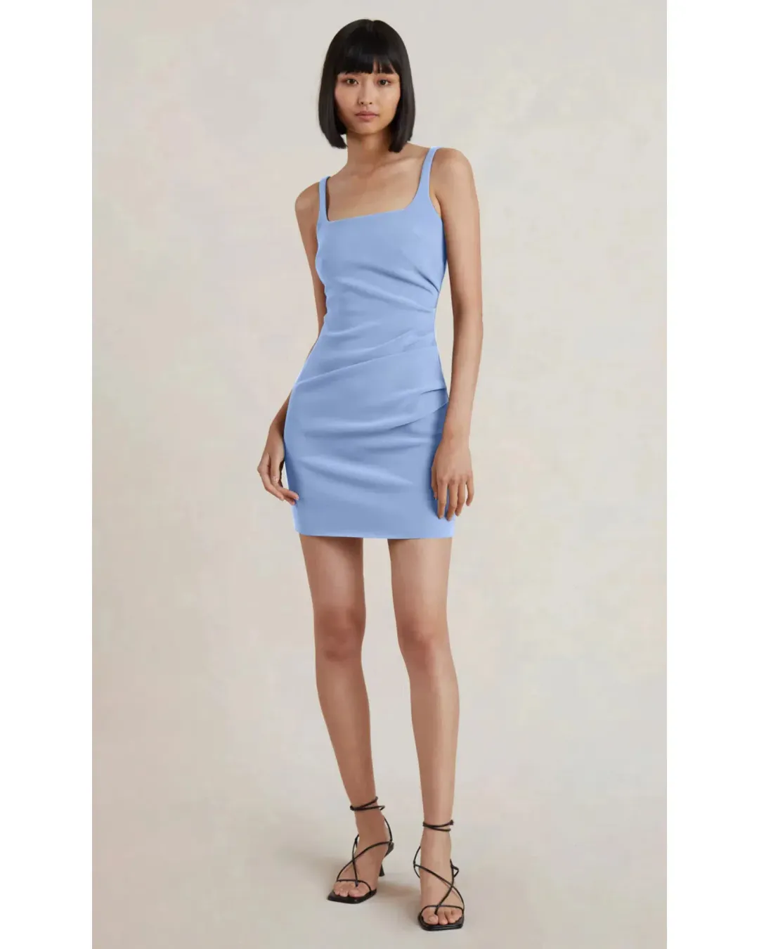 Bec & Bridge Karina Mini Dress Cornflower Blue Size AU 6 for rent on The Volte - main image