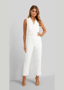 Kookai Valentine Jumpsuit White Size 6 for rent on The Volte - image 1