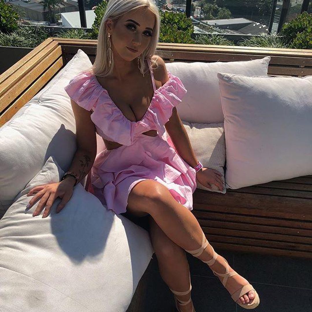 SOFIA THE LABEL | Rose Dress in Baby Pink | Size 6 for rent on The Volte - main image