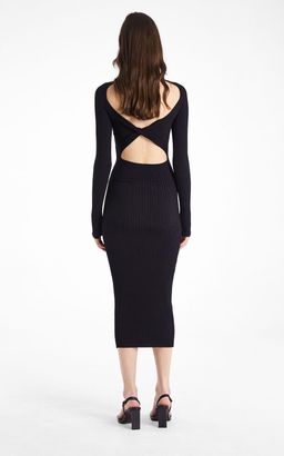Dion Lee Rib Twist Dress Black Size 8 for rent on The Volte - image 3