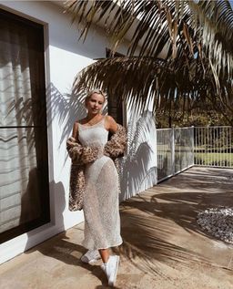 Isabelle Quinn Sienna Sequinned Midi Dress Size 8 for rent on The Volte - image 1