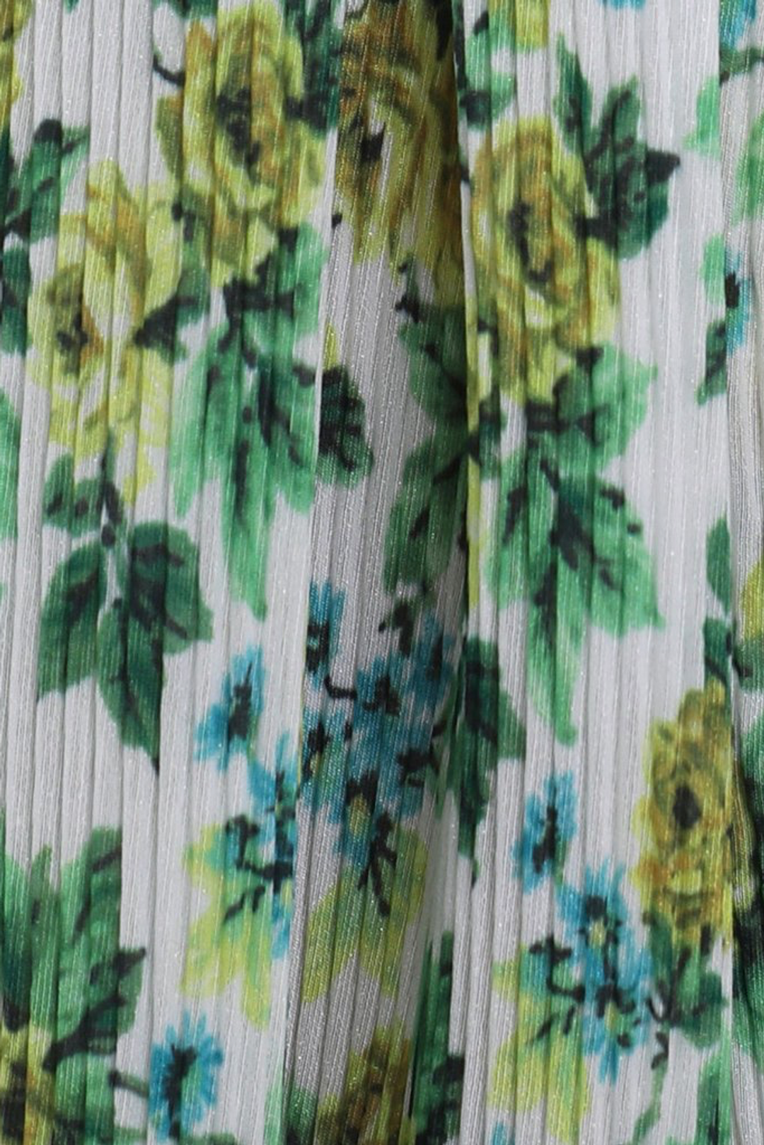 Zimmermann Golden Plisse Mini Dress Lemonade Acid Floral Size 6 for rent on The Volte - main image