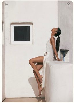 Cult Gaia Solene Off White Cover Up Dress Size S for rent on The Volte - image 5