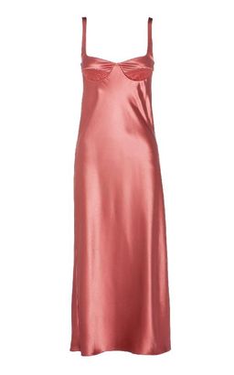 DION LEE Layered Silk Satin Dress In Pink for rent on The Volte - image 2