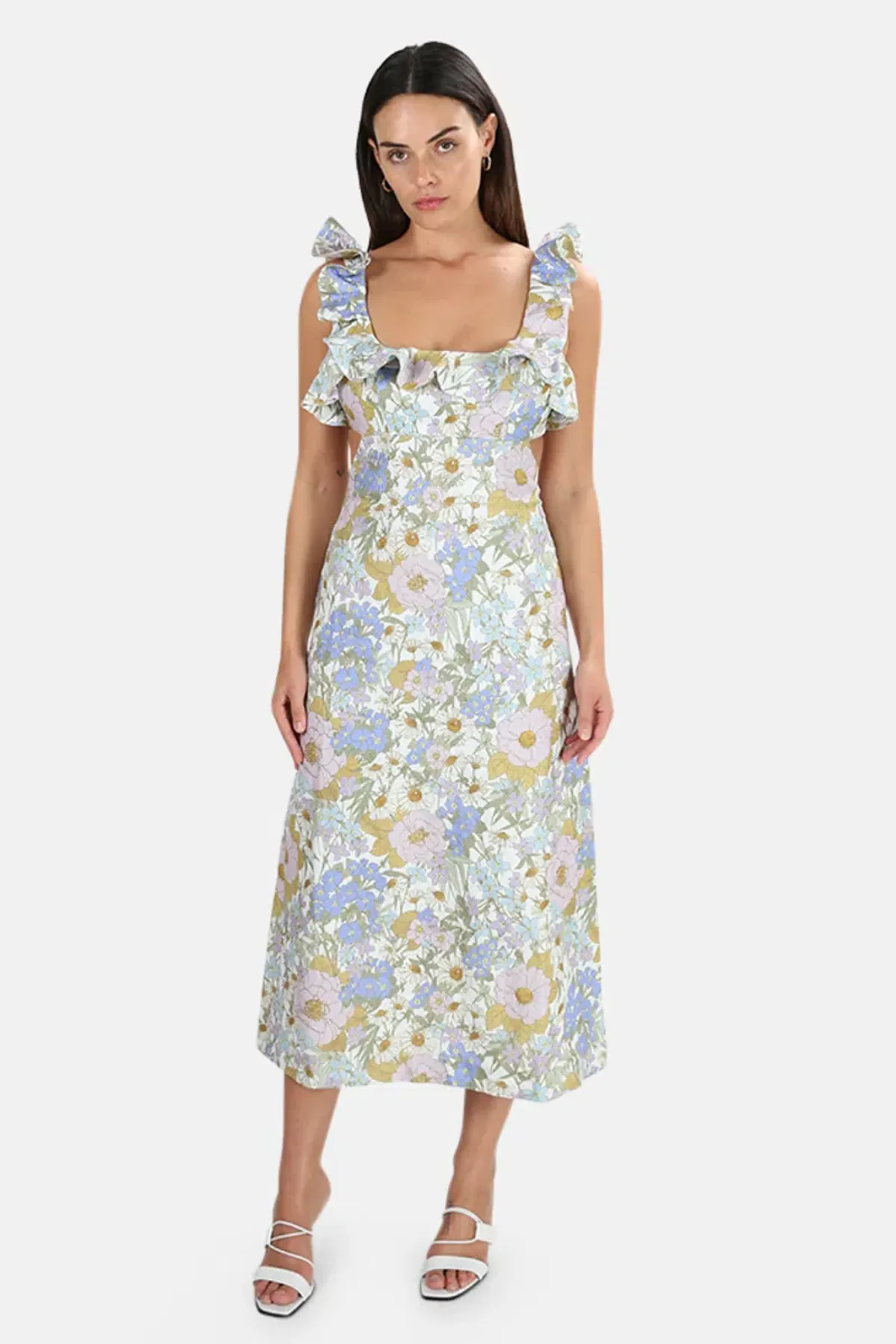 Zimmerman Super Eight Midi Dress size 12 for rent on The Volte - main image