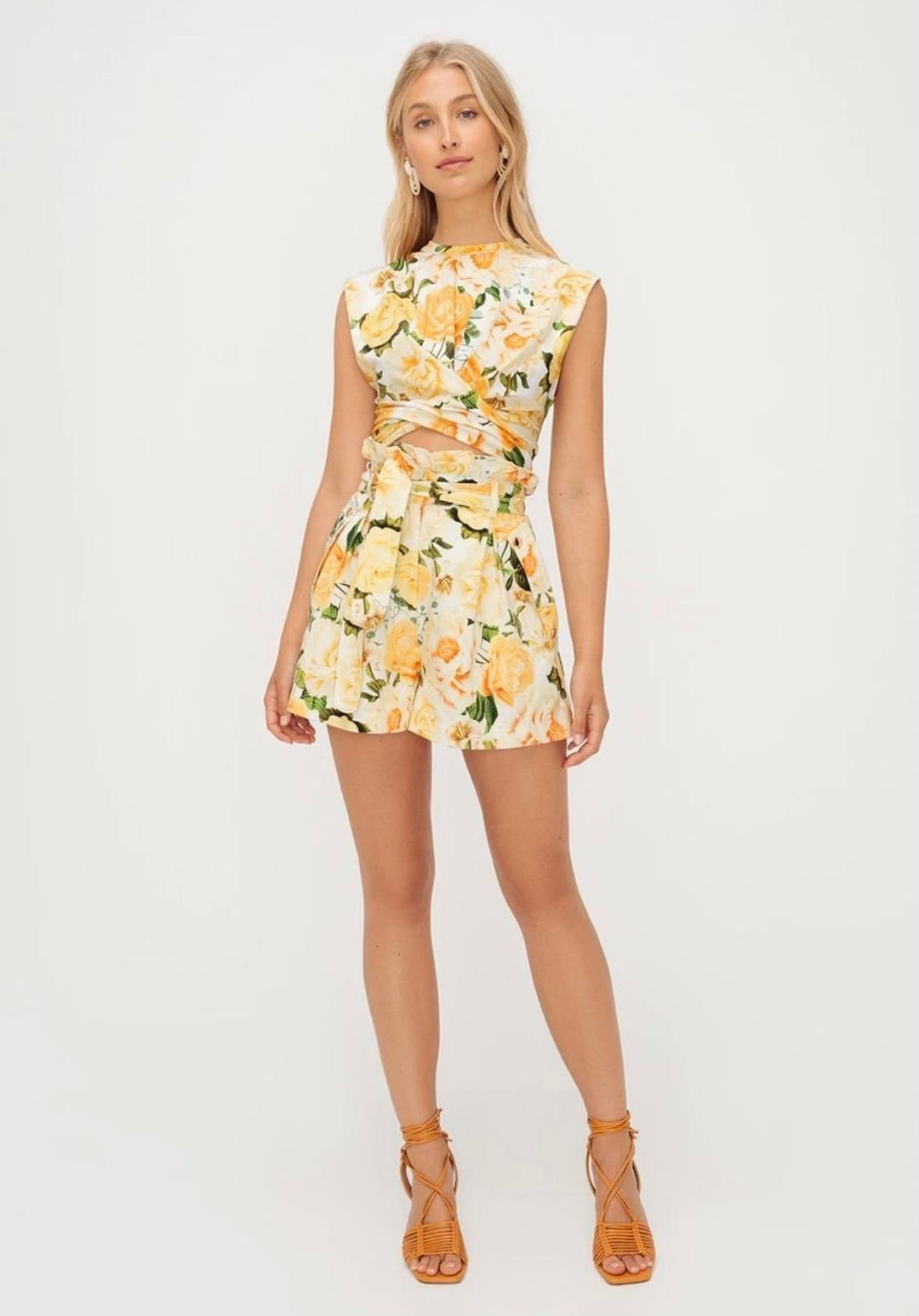 Izabel Floral Tee and Shorts for rent on The Volte - main image