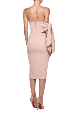 Misha Romi Structured Midi Dress Pink Size 8/S for rent on The Volte - image 3