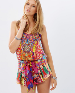 CAMILLA | Child's Play Shoestring Pink Print Playsuit | Size 8 SOLD OUT for rent on The Volte - image 3