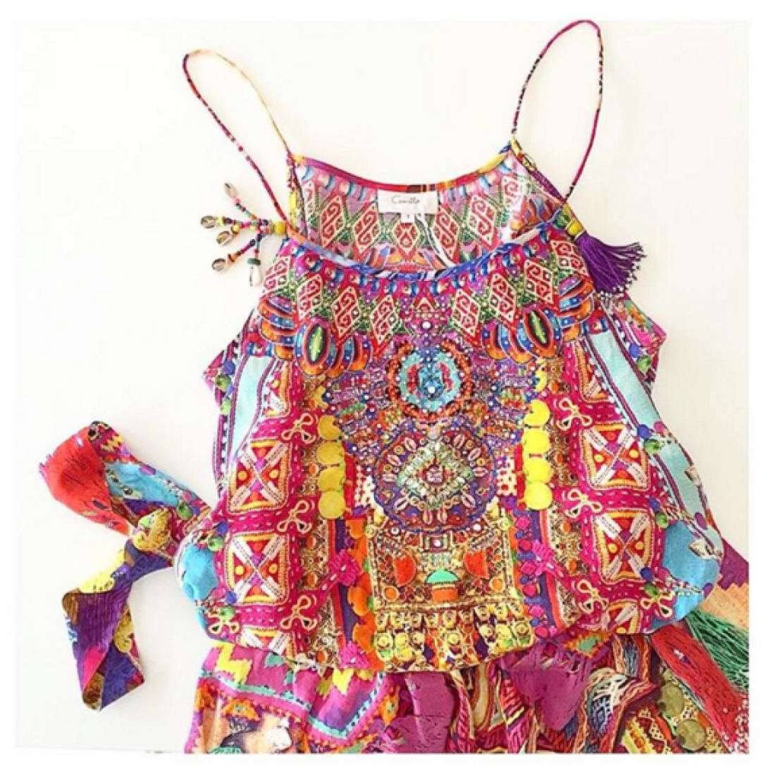 CAMILLA | Child's Play Shoestring Pink Print Playsuit | Size 8 SOLD OUT for rent on The Volte - main image