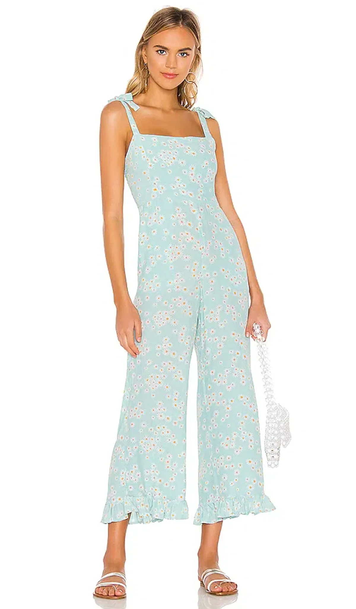 Faithfull the Brand Frankie Jumpsuit Jasmin Floral Print Size Small  for rent on The Volte - main image