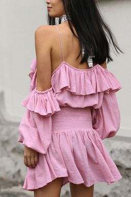 STEELE | Savannah Mini Dress in Pink | Size 8 SOLD OUT for rent on The Volte - image 5