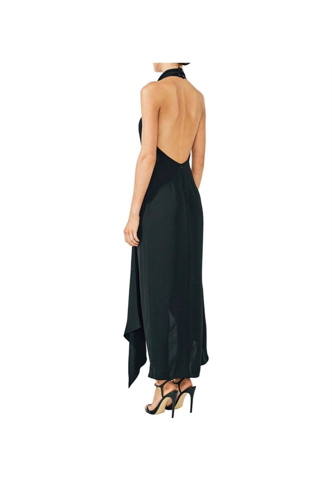 Voltaire Backless Draped Midi Dress for rent on The Volte - main image