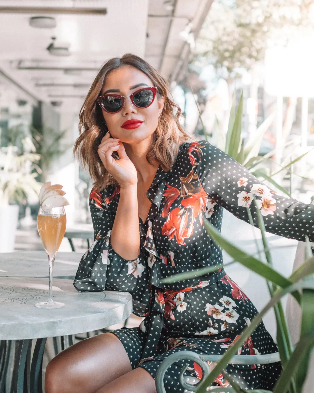 Shieke Lily Spot Mini Dress Floral Size 6 for rent on The Volte - main image