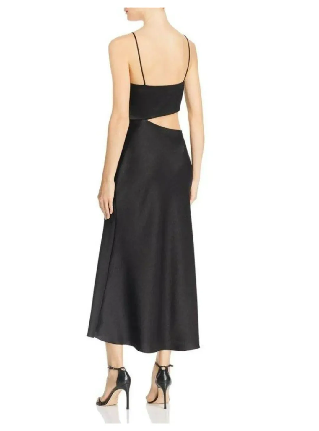 Bec & Bridge Claudia Cut Out Midi Dress Black Size AU 6 for rent on The Volte - main image