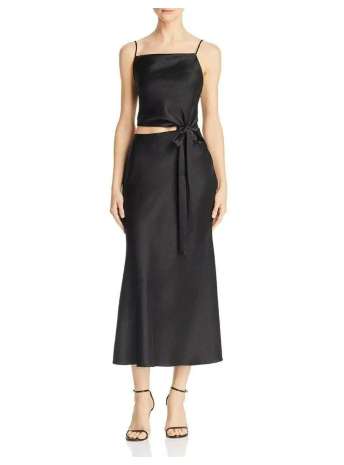 Bec & Bridge Claudia Cut Out Midi Dress Black Size AU 6 for rent on The Volte - main image