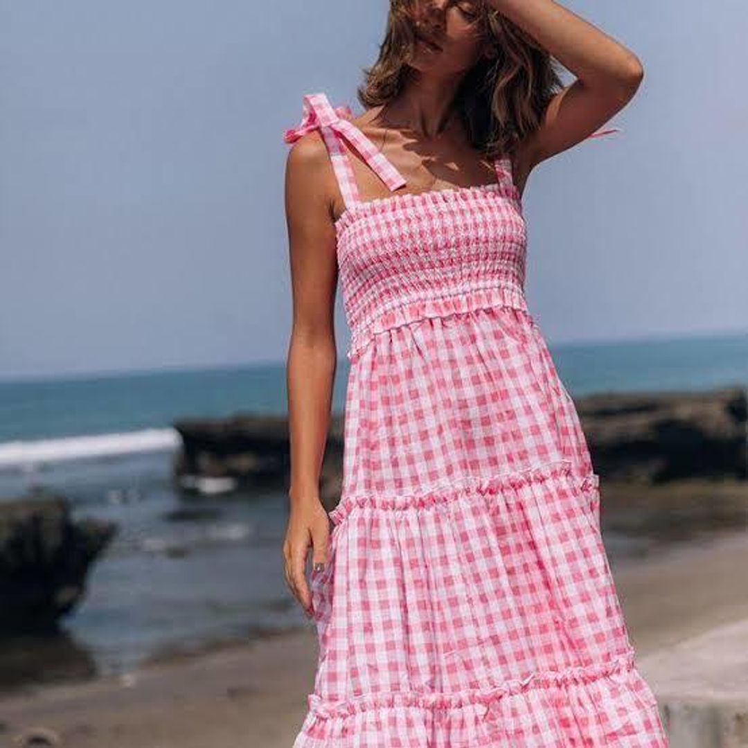 Steele Lyla Dress Hot Pink  for rent on The Volte - main image