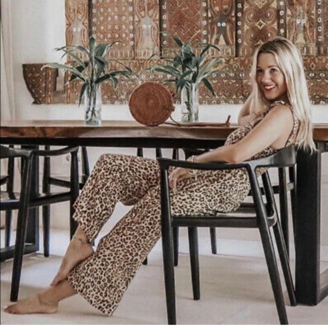 Faithfull The Brand Elsa Jumpsuit Mila Animal Print size  for rent on The Volte - main image