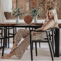 Faithfull The Brand Elsa Jumpsuit Mila Animal Print size  for rent on The Volte - image 3