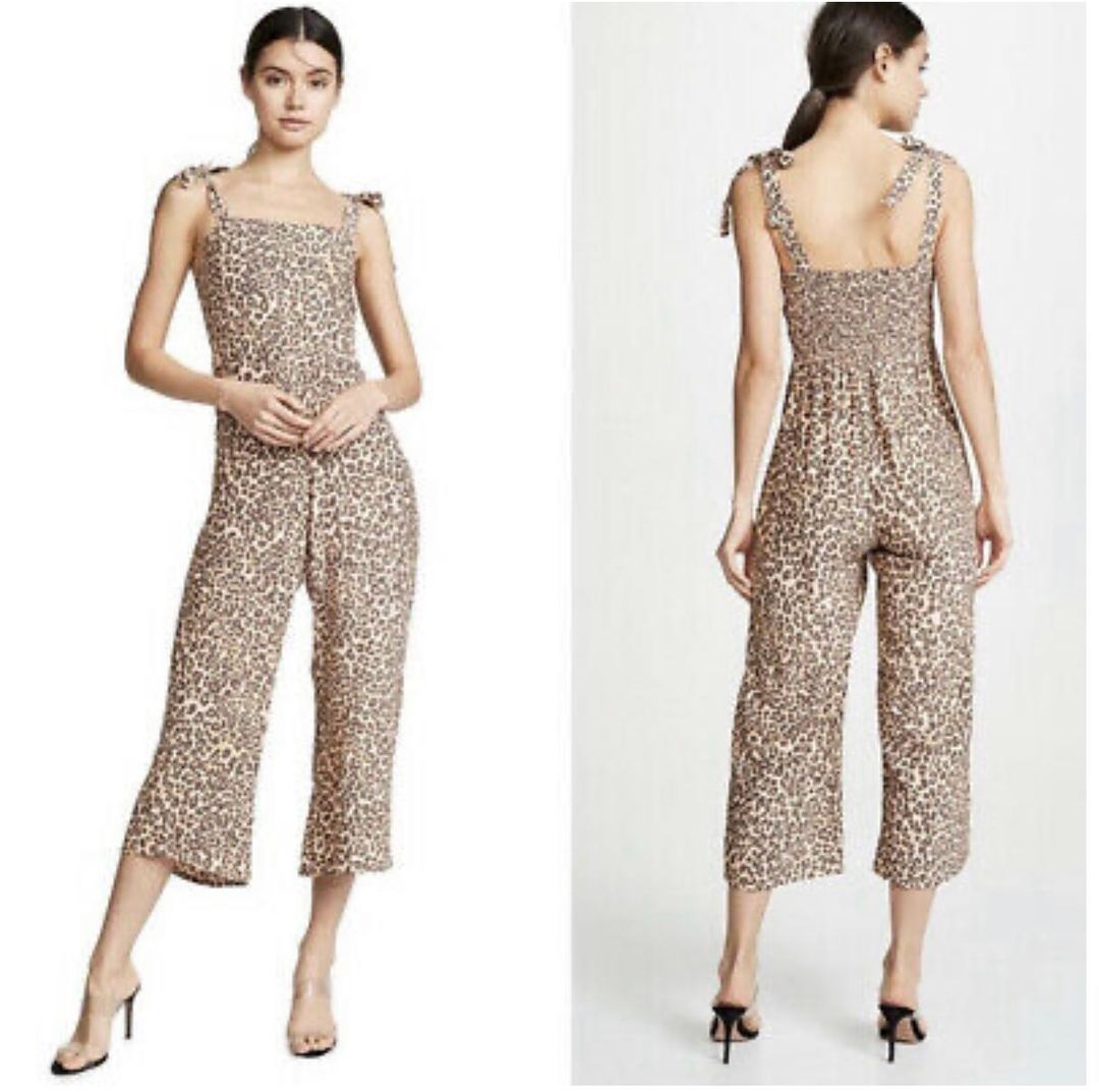 Faithfull The Brand Elsa Jumpsuit Mila Animal Print size  for rent on The Volte - main image