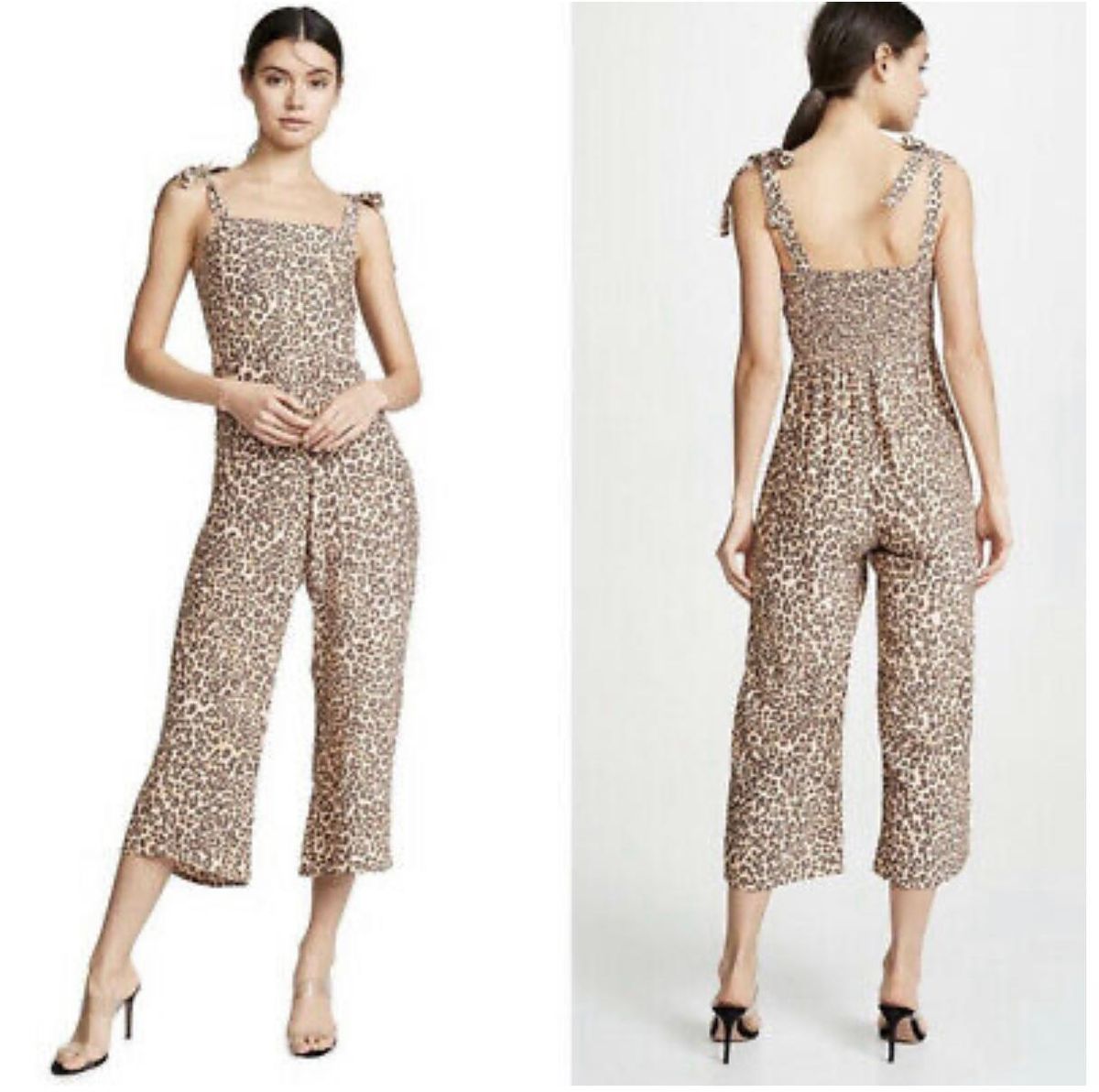 Faithfull The Brand Elsa Jumpsuit Mila Animal Print size  for rent on The Volte - main image