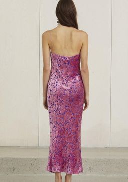 Bec & Bridge Boogie Nights Midi Dress Violet Size 10  for rent on The Volte - image 2