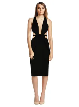 Bec & Bridge Desert of Paradise Black Dress Black Size AU 8 for rent on The Volte - image 1
