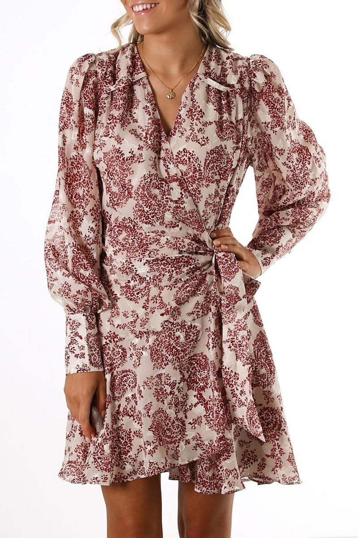 Elliatt Granite Dress - Whiteberry for rent on The Volte - main image