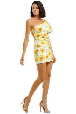 Bec & Bridge Francine Asym Mini Dress Print Size 8 for rent on The Volte - image 2