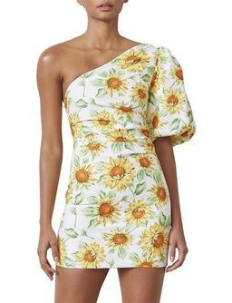 Bec & Bridge Francine Asym Mini Dress Print Size 8 for rent on The Volte - image 4