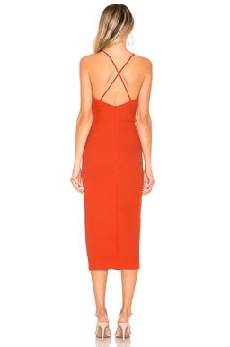 Bec & Bridge Spicy Lady Midi Dress Orange Size 10 for rent on The Volte - image 2