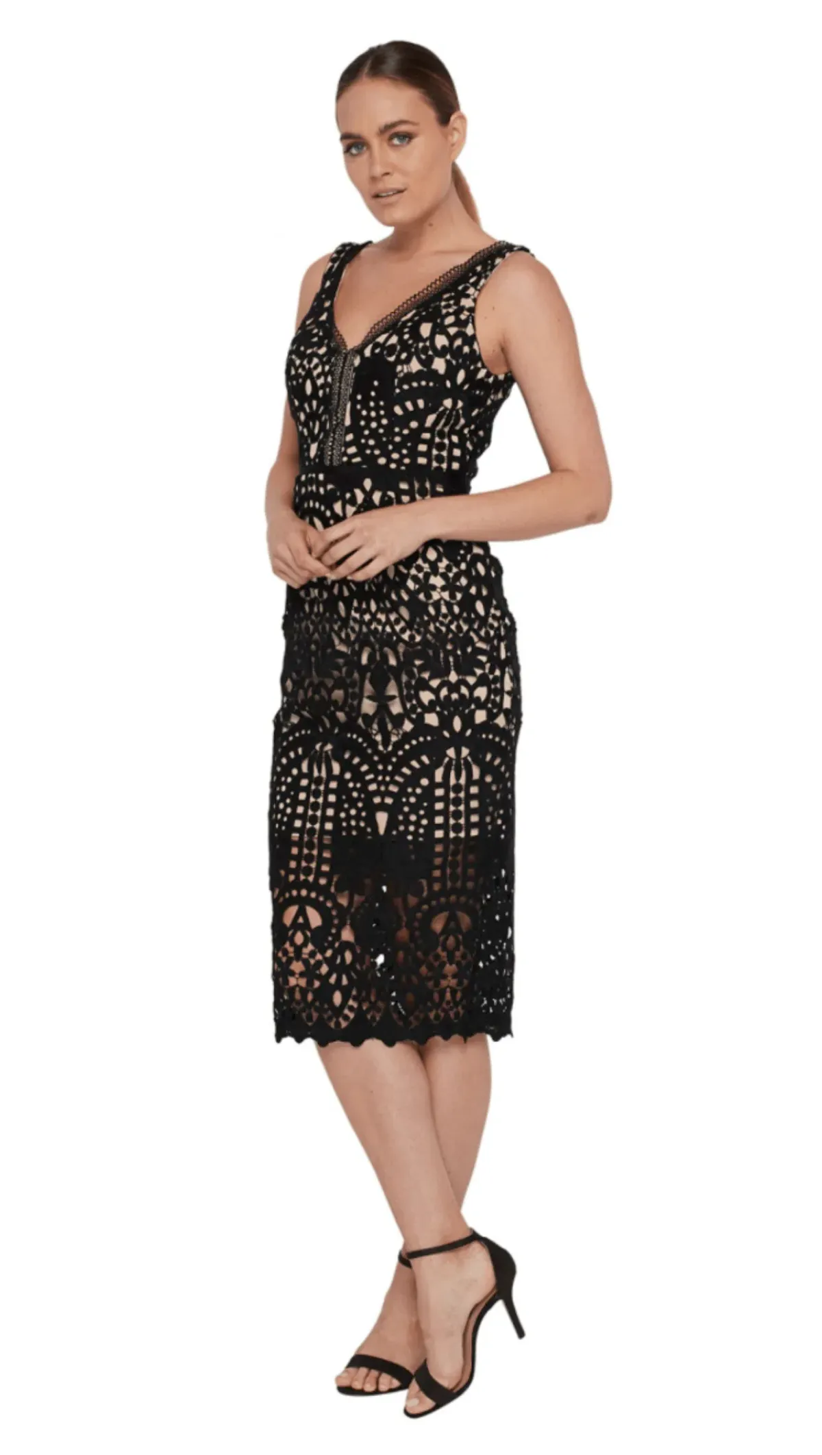 Rodeo Show Wallis Lace Dress Black Size 12 for rent on The Volte - main image